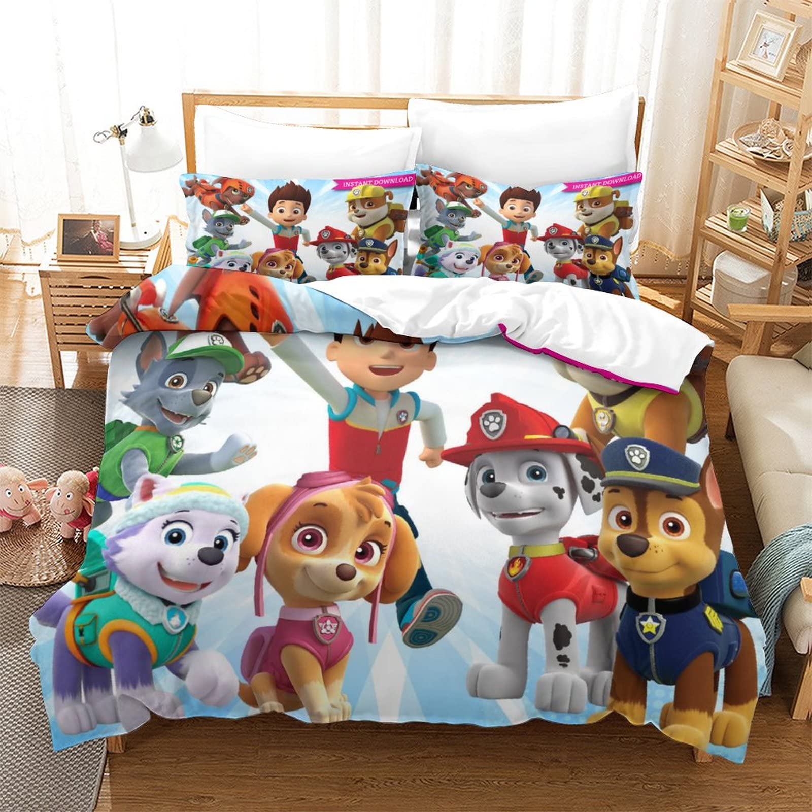 Copripiumino Paw Patrol Pup Power - Set Singolo Cotone 140x200cm