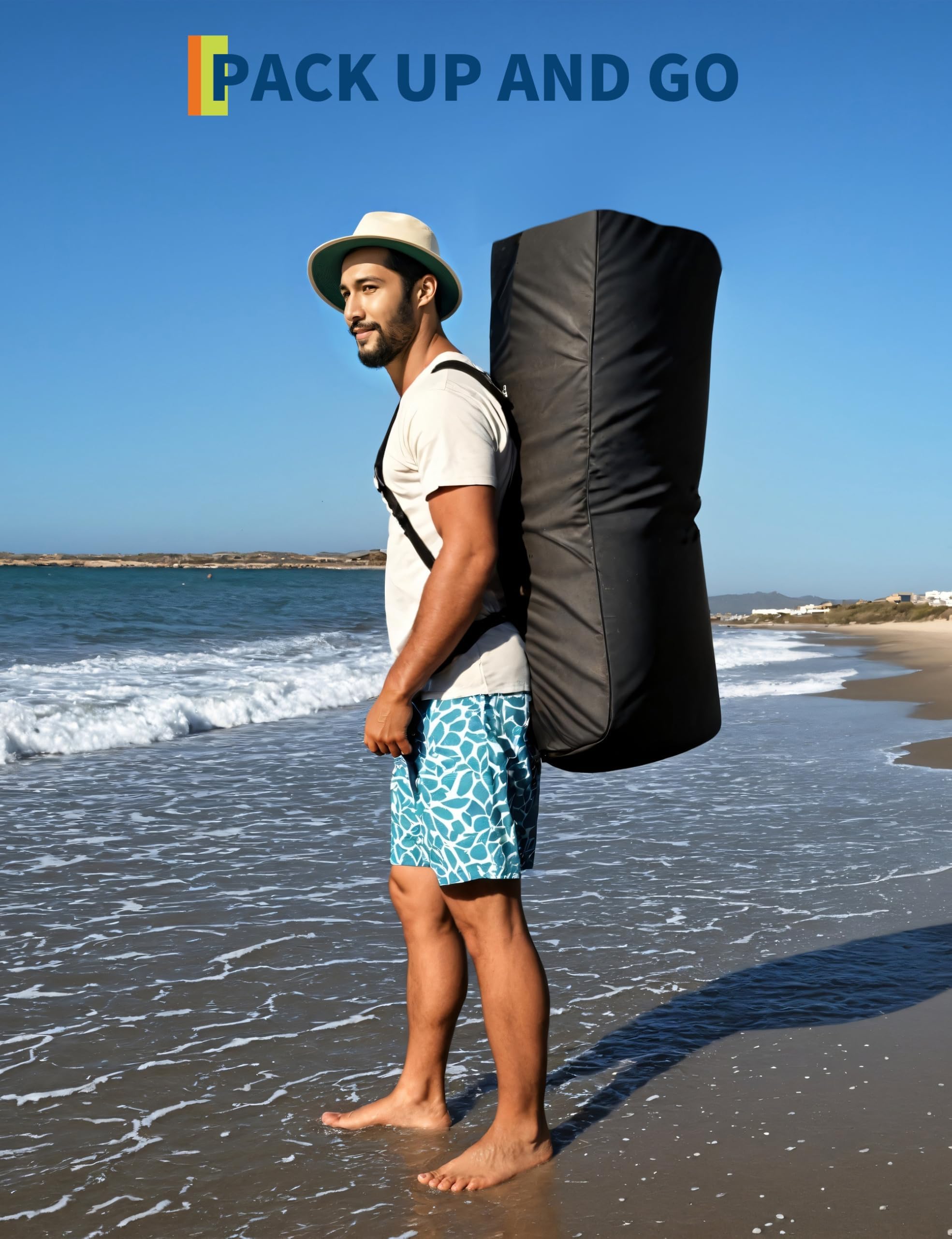 Pack de Planche de Paddle Gonflable Haut de Gamme, Design Large, Stable et Antidérapant