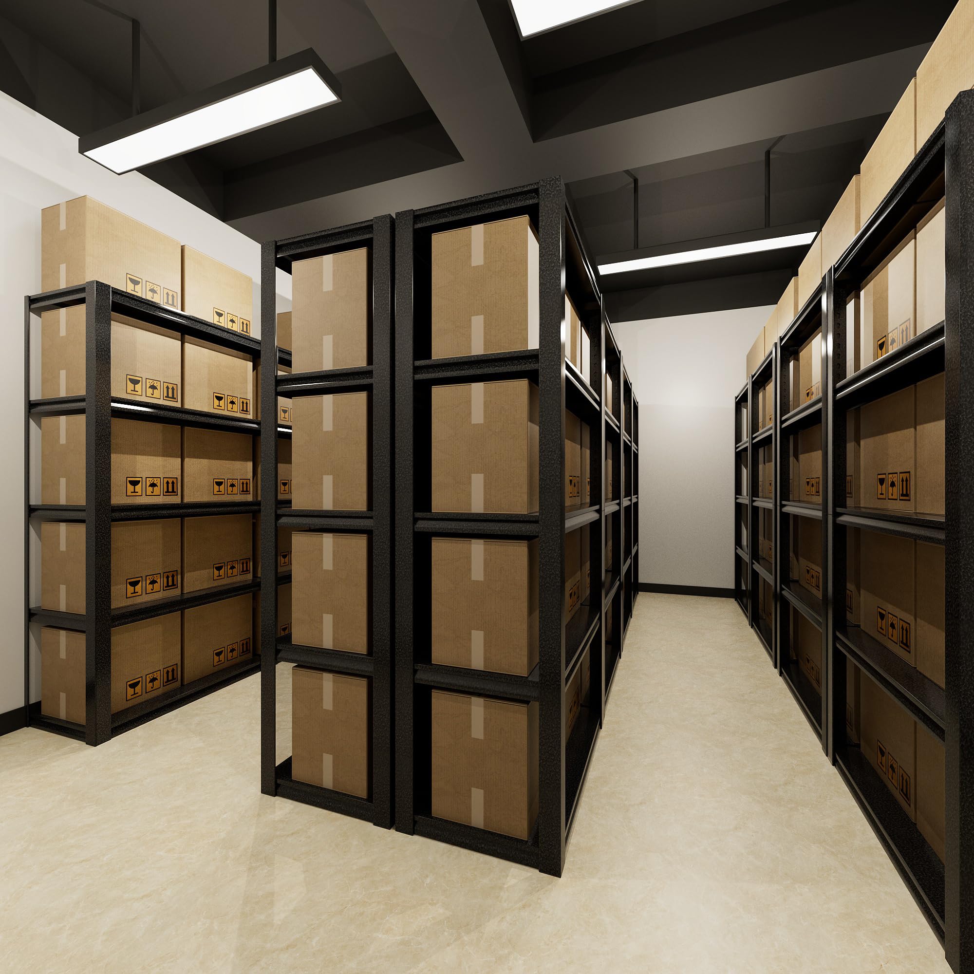 Amazon｜Alebert スチールラック 5段 幅90*奥行40*高さ183cm メタル