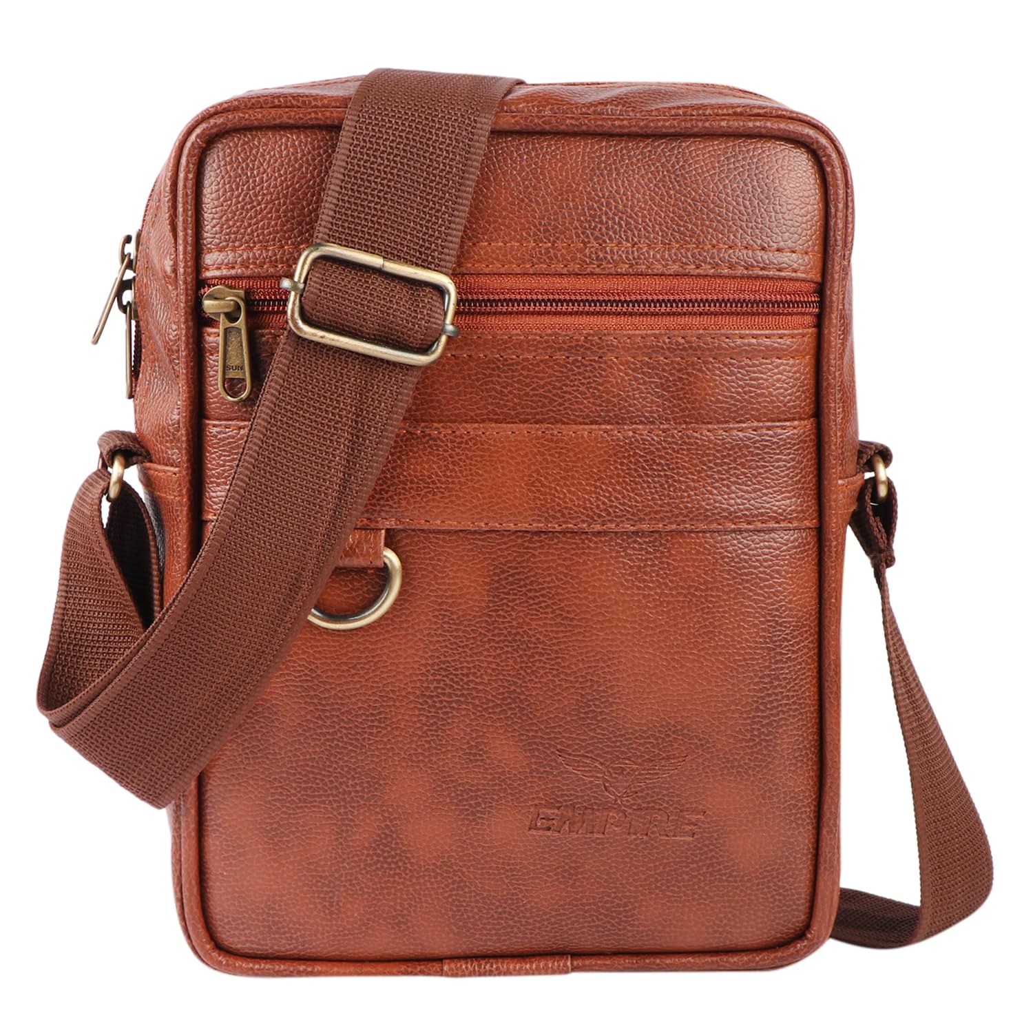 Stylish PU Leather Sling Cross Body Travel Office Business Messenger One Side Shoulder Bag for Men-image-38