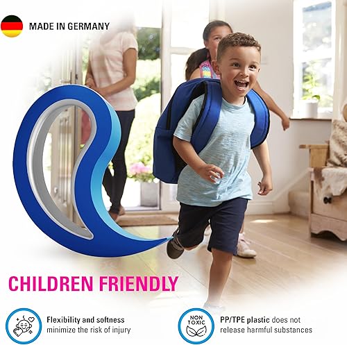 Miniatura 3 de Stoppy - Paquete de 2 topes de ventana negros, tope de puerta, cuña de puerta, gancho de puerta, abrazadera de ventana