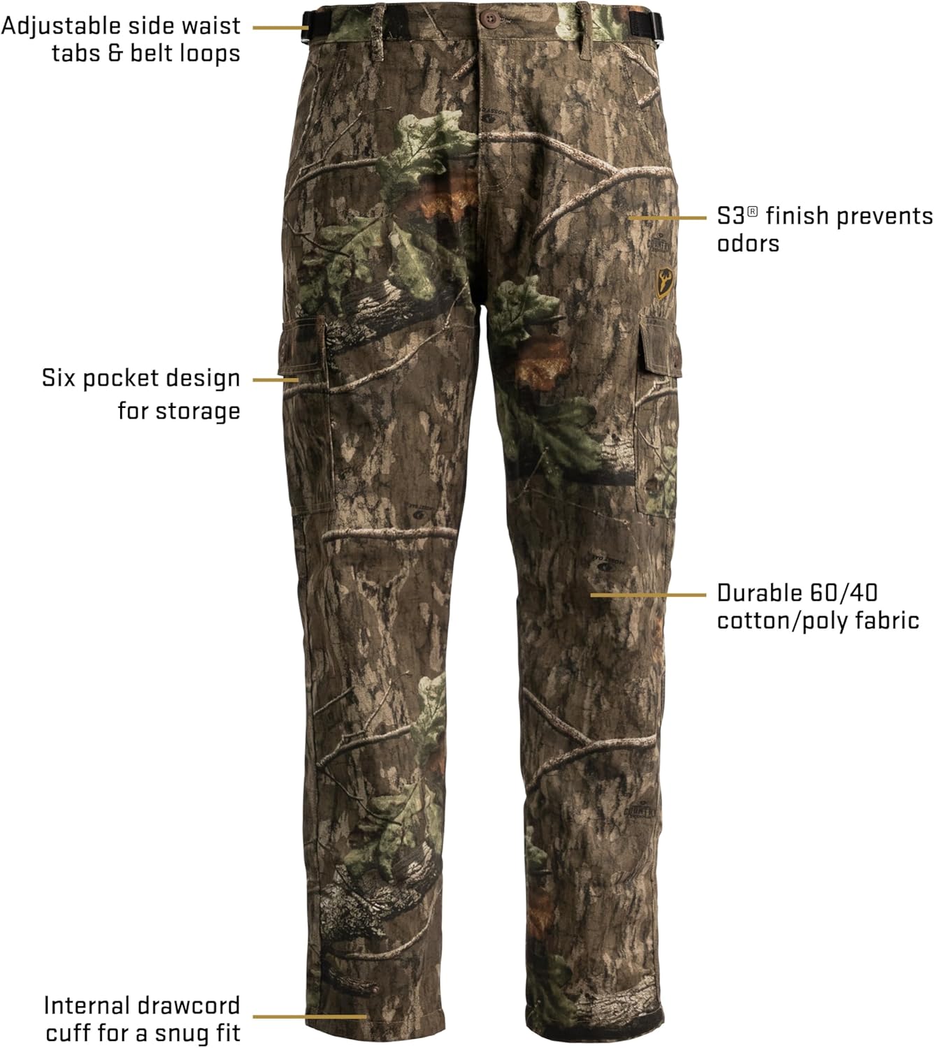 SCENTBLOCKER Shield Series Fused Cotton Pants, Hunting Pants for Men - Image 4