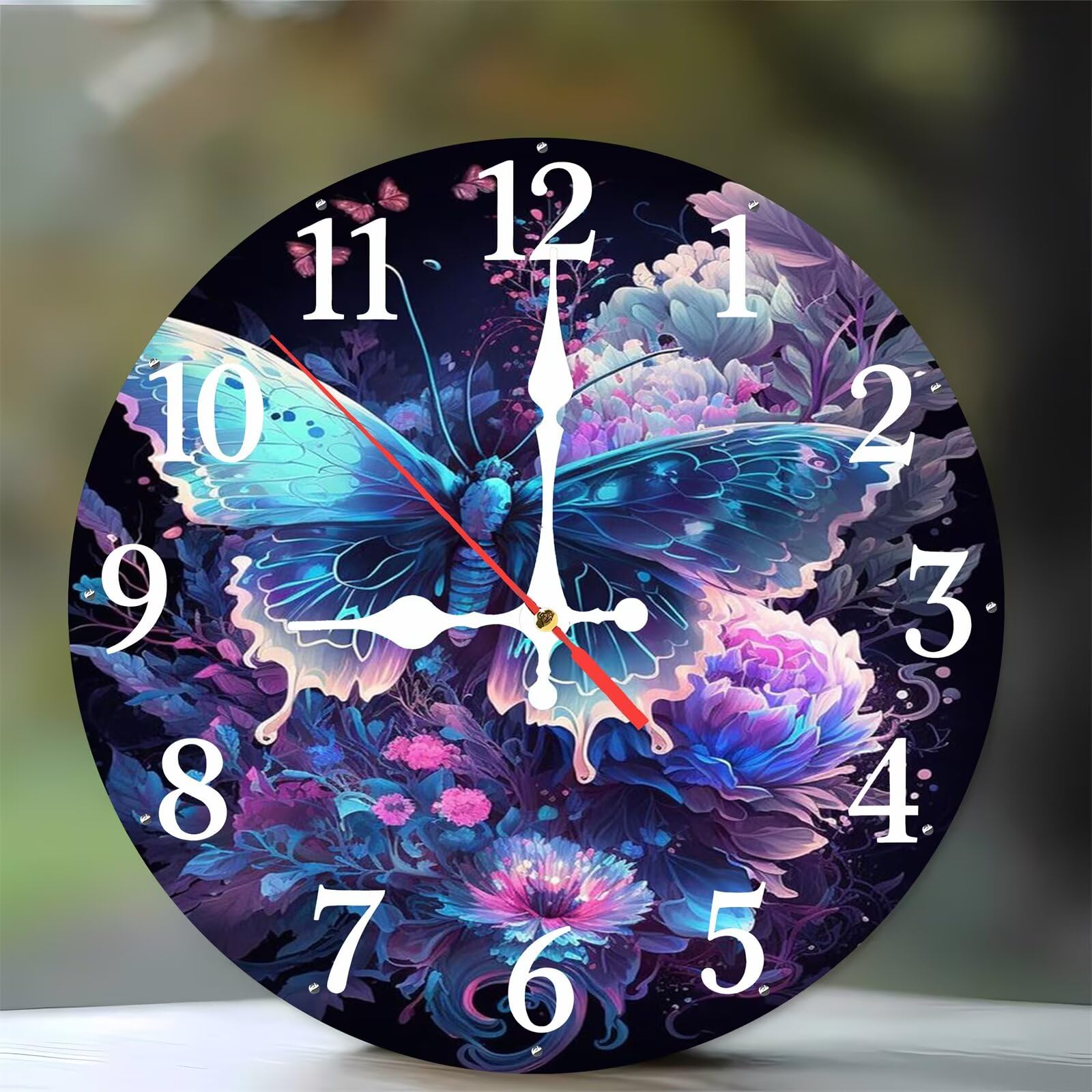 Horloge murale sans tic-tac pour chambre à coucher garantissant des nuits calmes