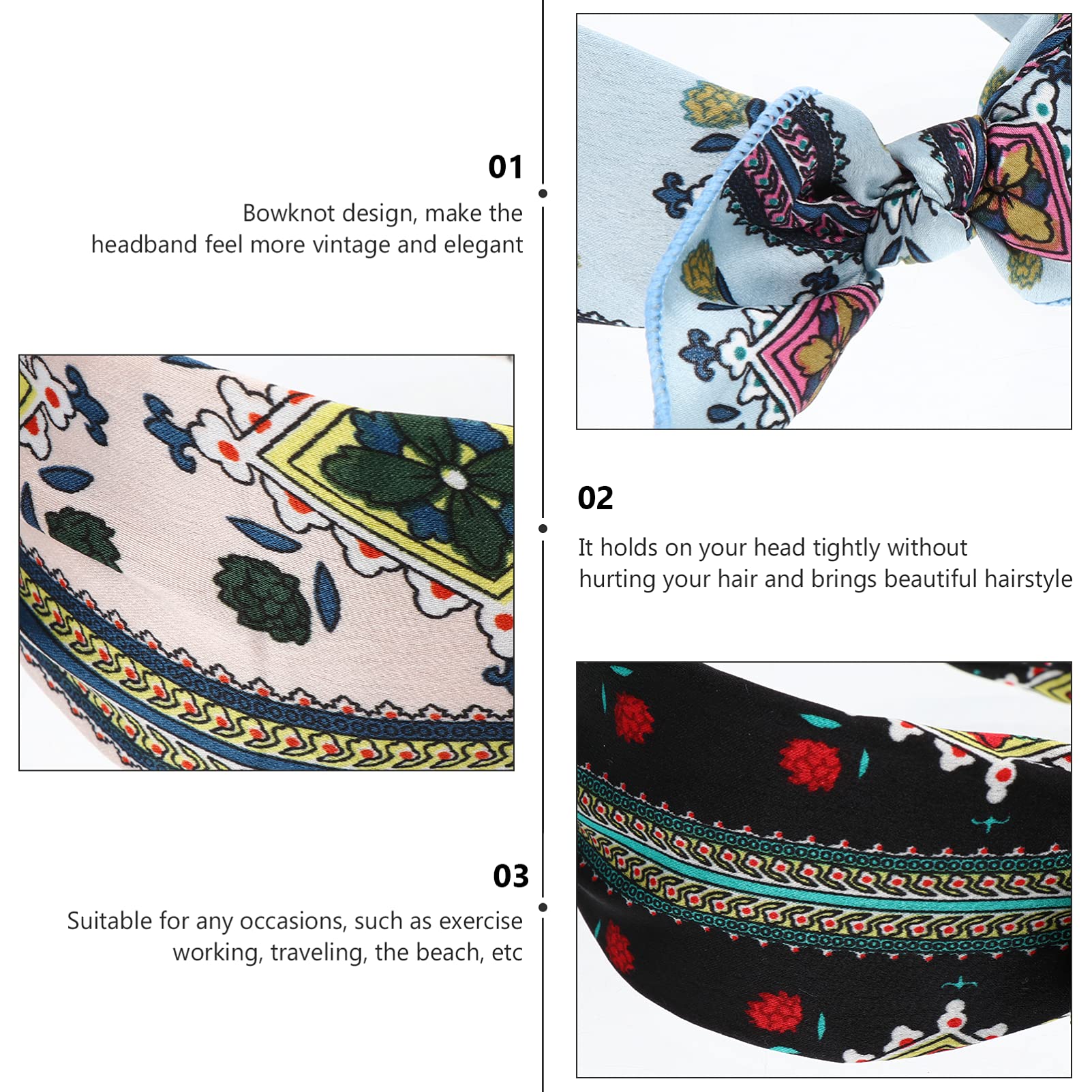 FRCOLOR 32pezzi Fasce Per Donna Con Design Fiocco e Colori Contrastanti Accessori Moda Per Feste e Occasioni Speciali