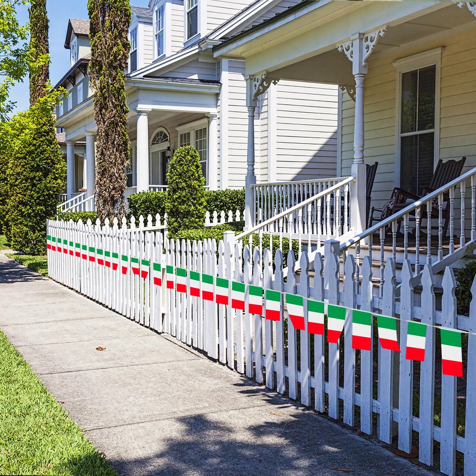 Italiaanse Vlag Met De Symbolen Van De Italiaanse Maritieme Republieken