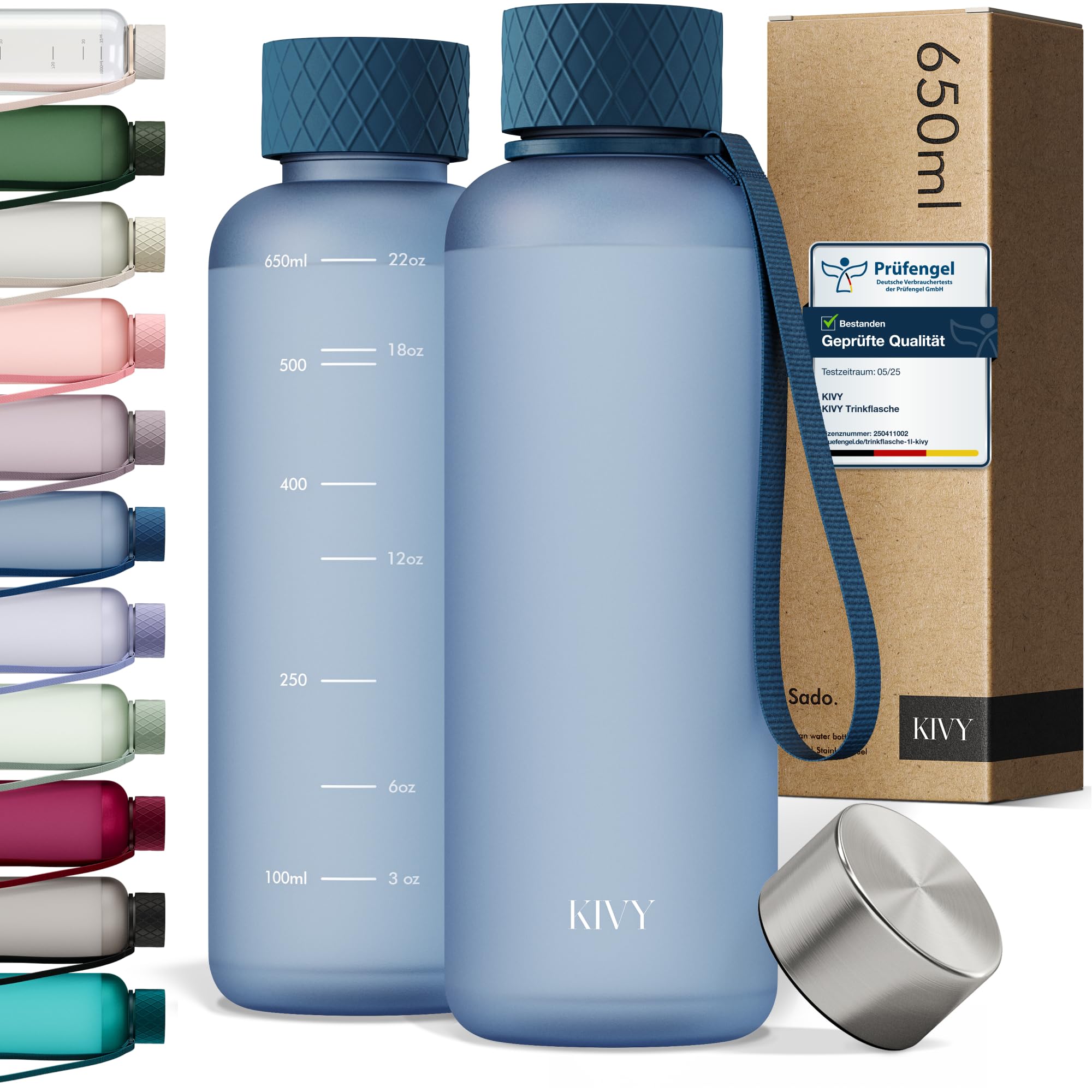 KIVY Tritan-Wasserflasche der 2. Generation