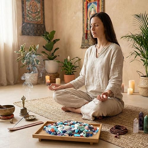 Miniatura 7 de JOHOUSE Cuarzo Cristales, Piedras de Cristal Trituradas, Rodadas y Pulidas, Piedras Irregulares para Suculentas, Plantas, Acuarios de Betta, Grava