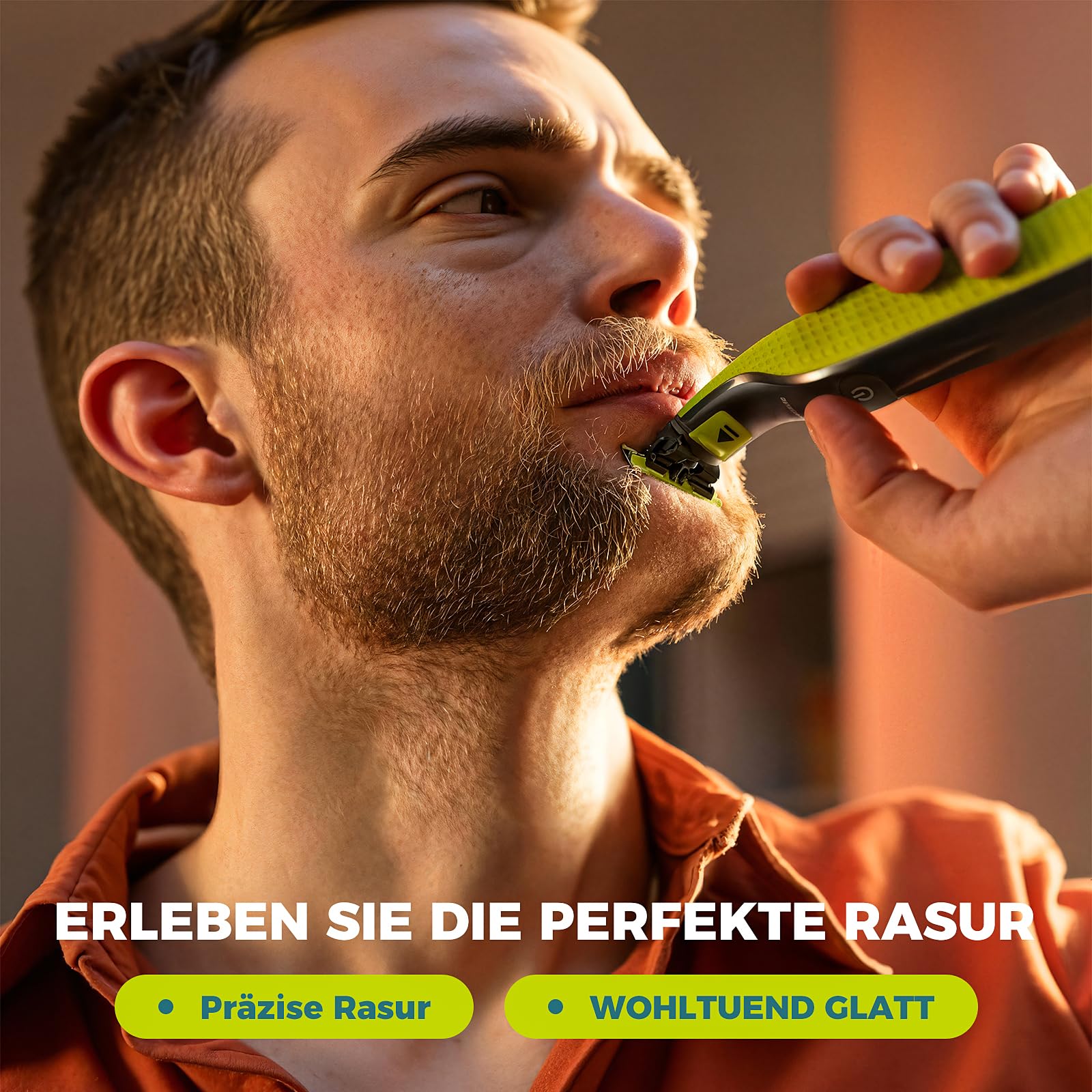 6 Stück Ersatzklingen für Philips one blade Original | Anti-Reibungs Rasierer Aus Rostfreiem Stahl Langlebig und Prazise QP210/80, QP2515, QP2520, QP2630, QP2834, QP6510, QP6530