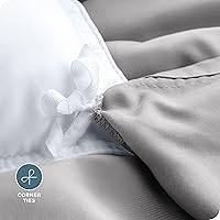 Vista 133 de Bare Home Funda de edredón extra larga – Premium 1800 súper suave – Funda de edredón ligera y fresca – Ropa de cama suave y transpirable