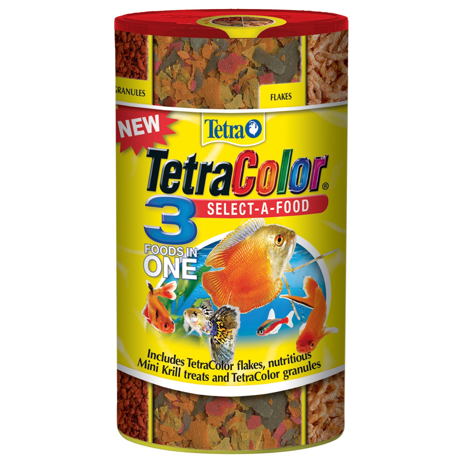 Tetra 77033 TetraColor Select-a-Food for Fishes, 1.98-Ounce