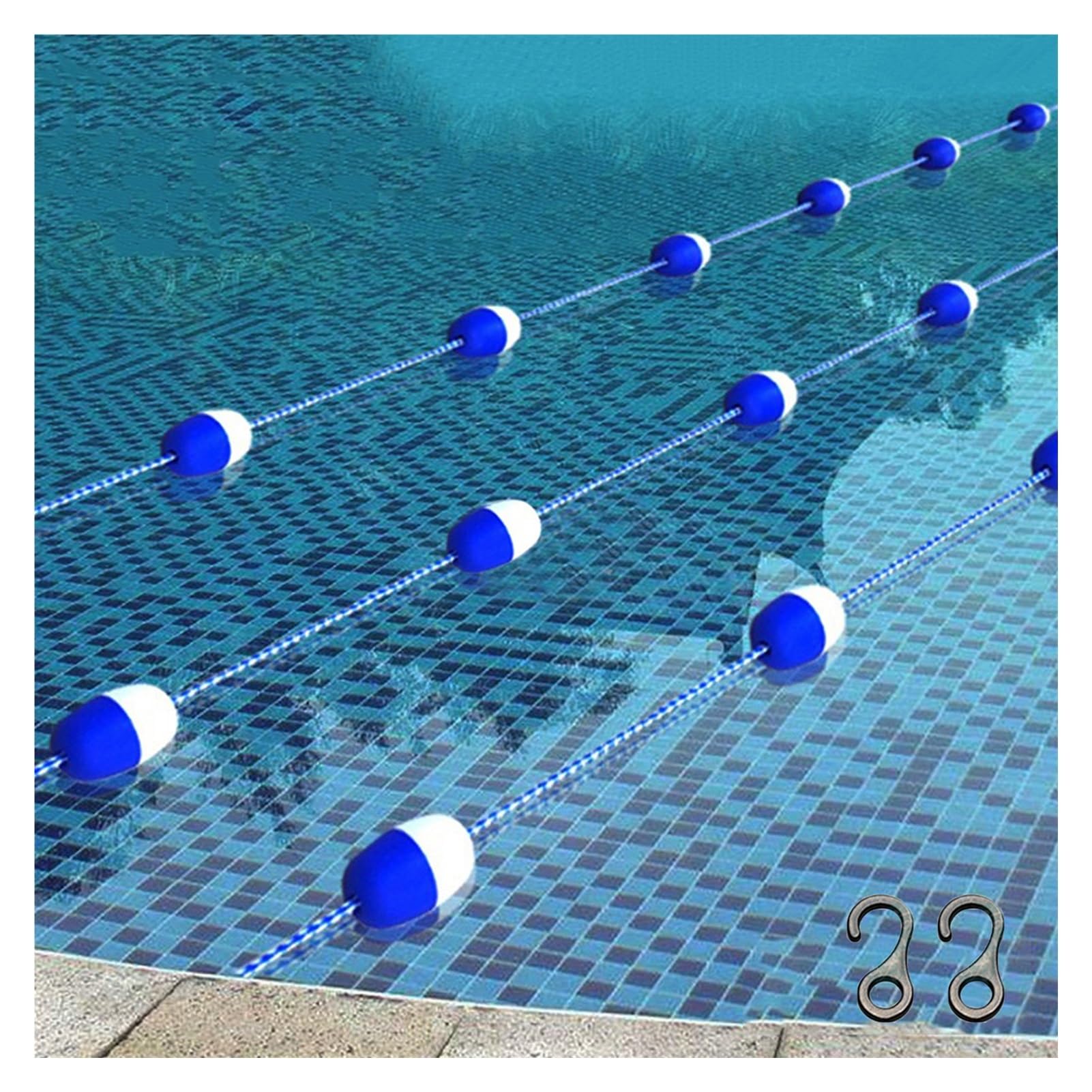 Corde de sécurité flottante 3m pour délimiter les zones de baignade en plage