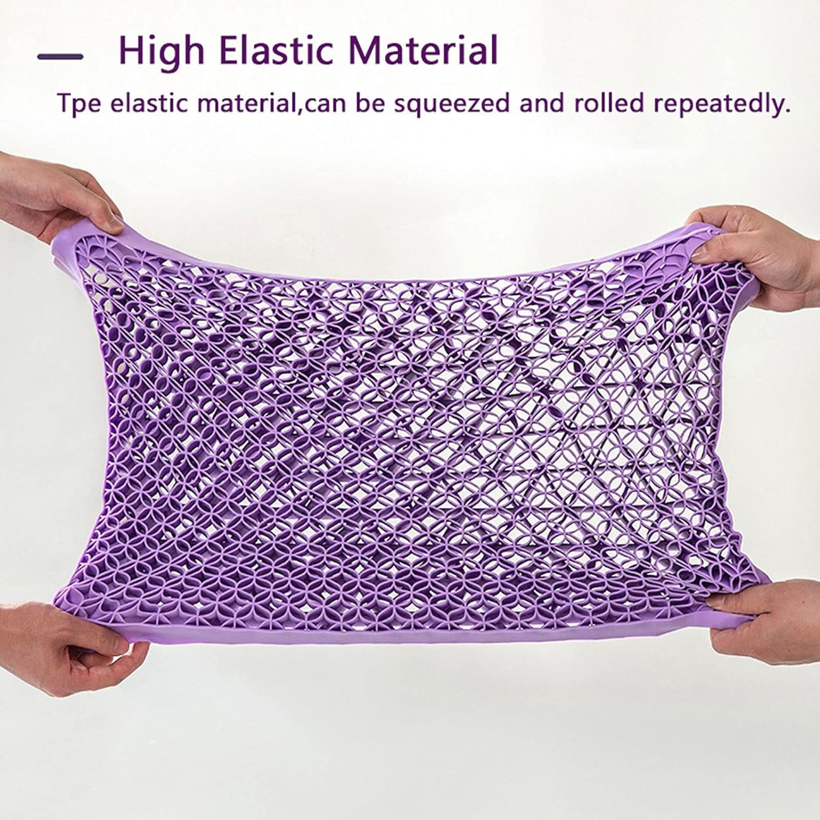 Almohada ortopédica para el cuello, espuma viscoelástica transpirable con rejilla de panal, diseño ergonómico de masaje para aliviar el dolor y apoyo cervical, alta elasticidad y comodidad
