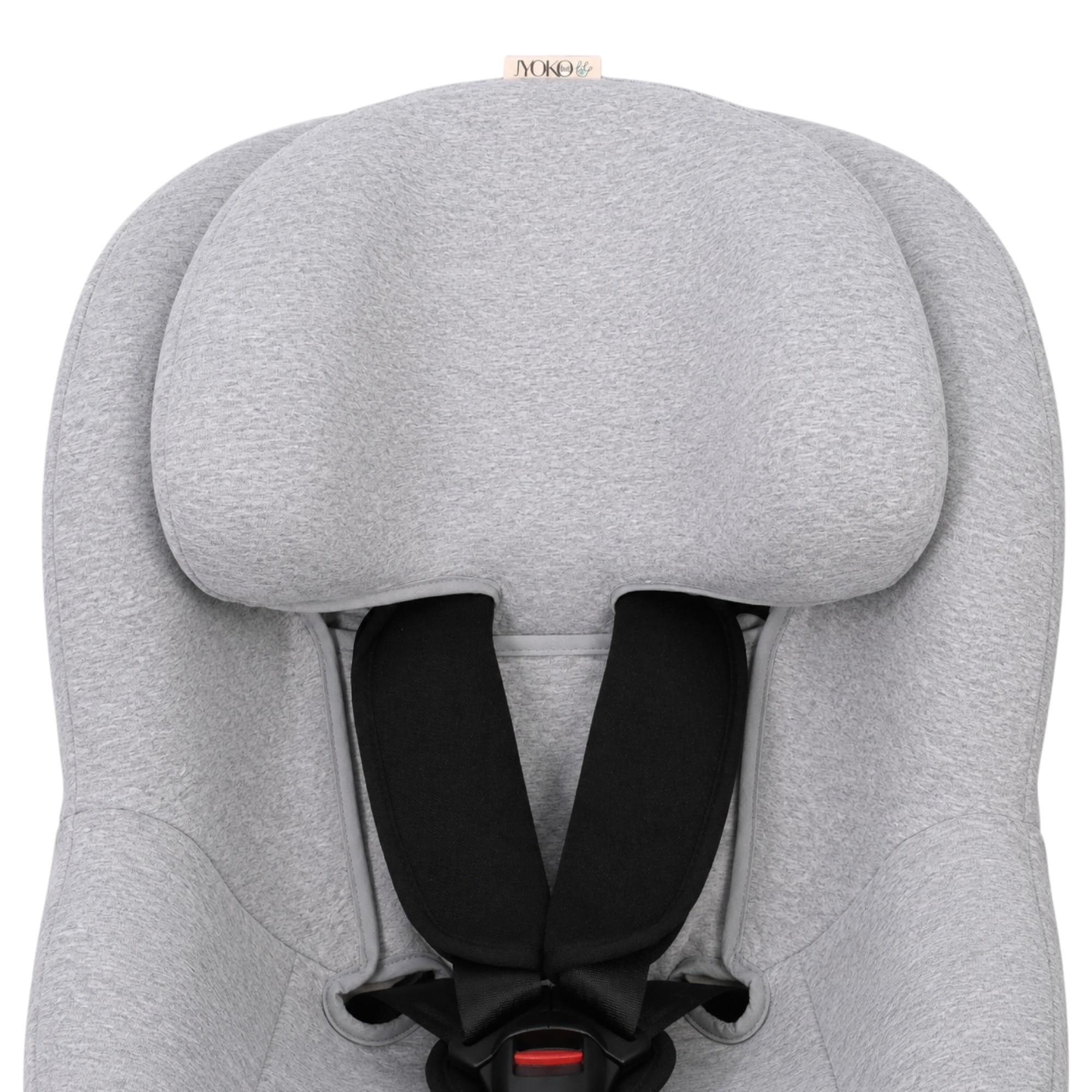 JYOKO Kids Funda de algodón para Silla de Coche Compatible con Maxi Cosi Pearl 360, Mica 360 Pro y Mica Pro Eco I-Size (Estampado Grey)