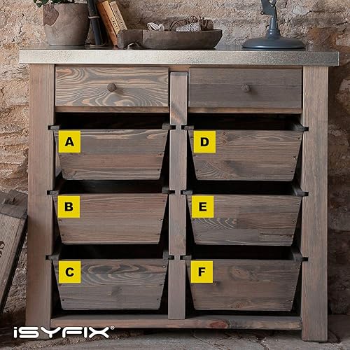 Miniatura 6 de iSYFIX Calcomanías de vinilo con letras de la A a la Z, 2 pulgadas, 4 juegos de calcomanías amarillas de alta calidad, ideales para inventario,