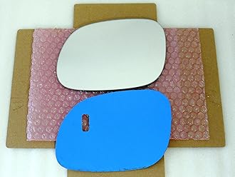 New Mirror Glass with Full Size Adhesive for 2014-2019 Kia Soul Driver Side View Left LH