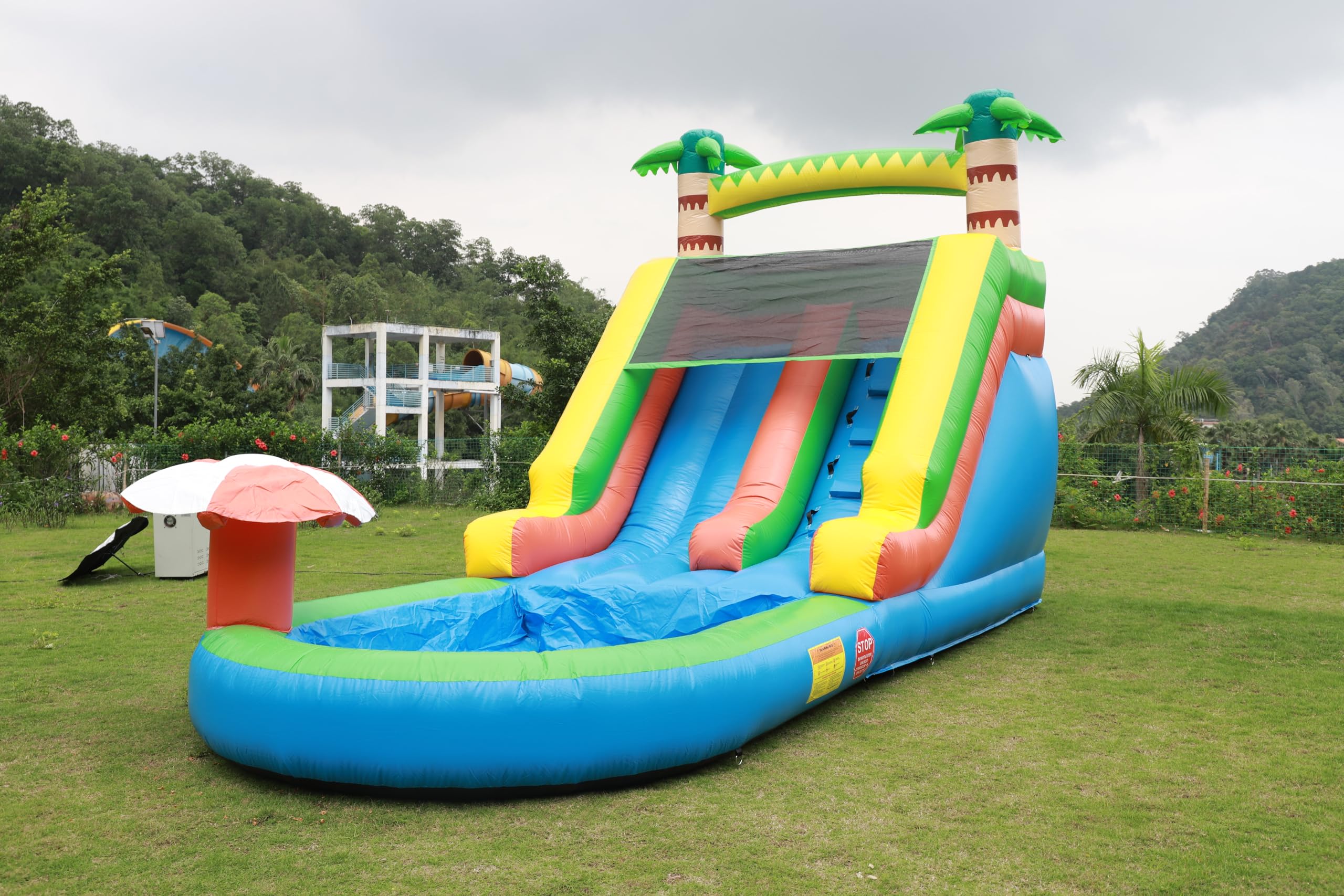 Commercial Inflatable Water Slide for Big Kids: Cocoanut Style