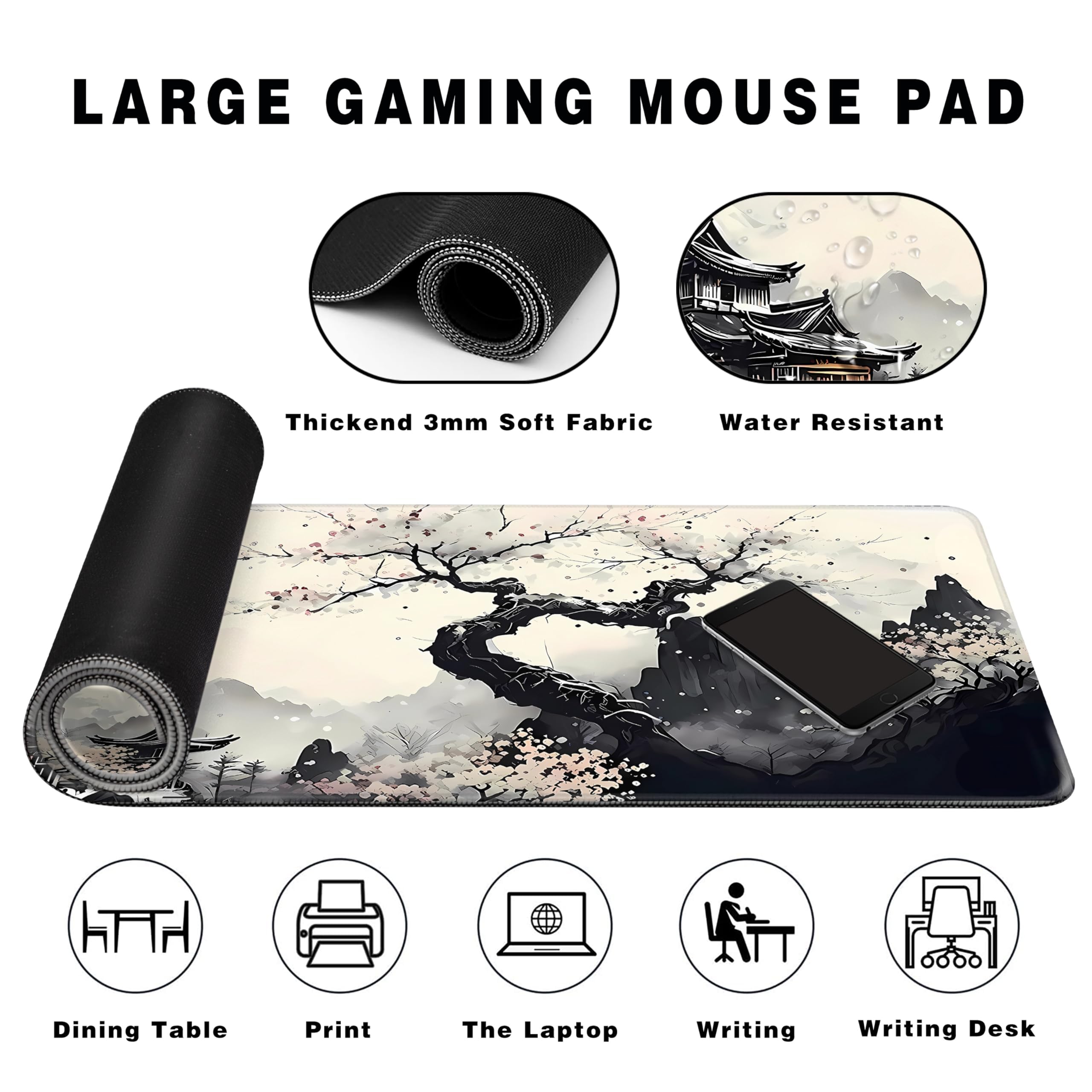 Huge Desk Mat 1200x600 Custom Mausepad Gaming Mouse Pad Extra Large Mousepad 100x50 Big Slipmat Gamer Anime Carpet Table Rug - View #3