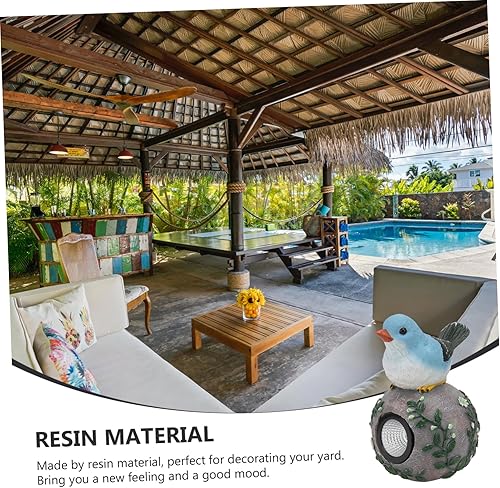 Miniatura 9 de Resina solar pájaro ornamento jardín decoración auto noche iluminación patio pájaro decoración patio paisaje luz solar ornamento