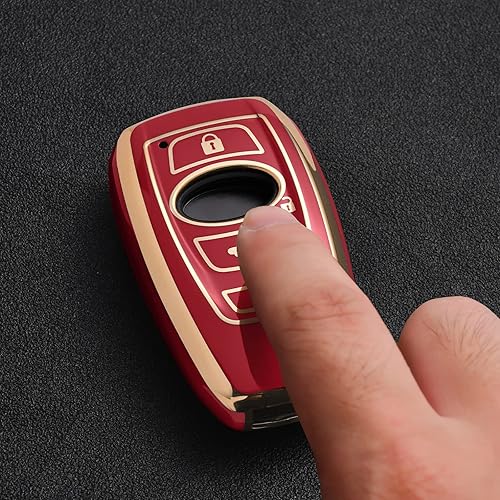 Miniatura 4 de ELOHEI Funda para llavero Subaru, accesorios para funda de llavero para Subaru Forester CrossTrek Outback WRX Ascent BRZ Impreza Legacy Premium Soft