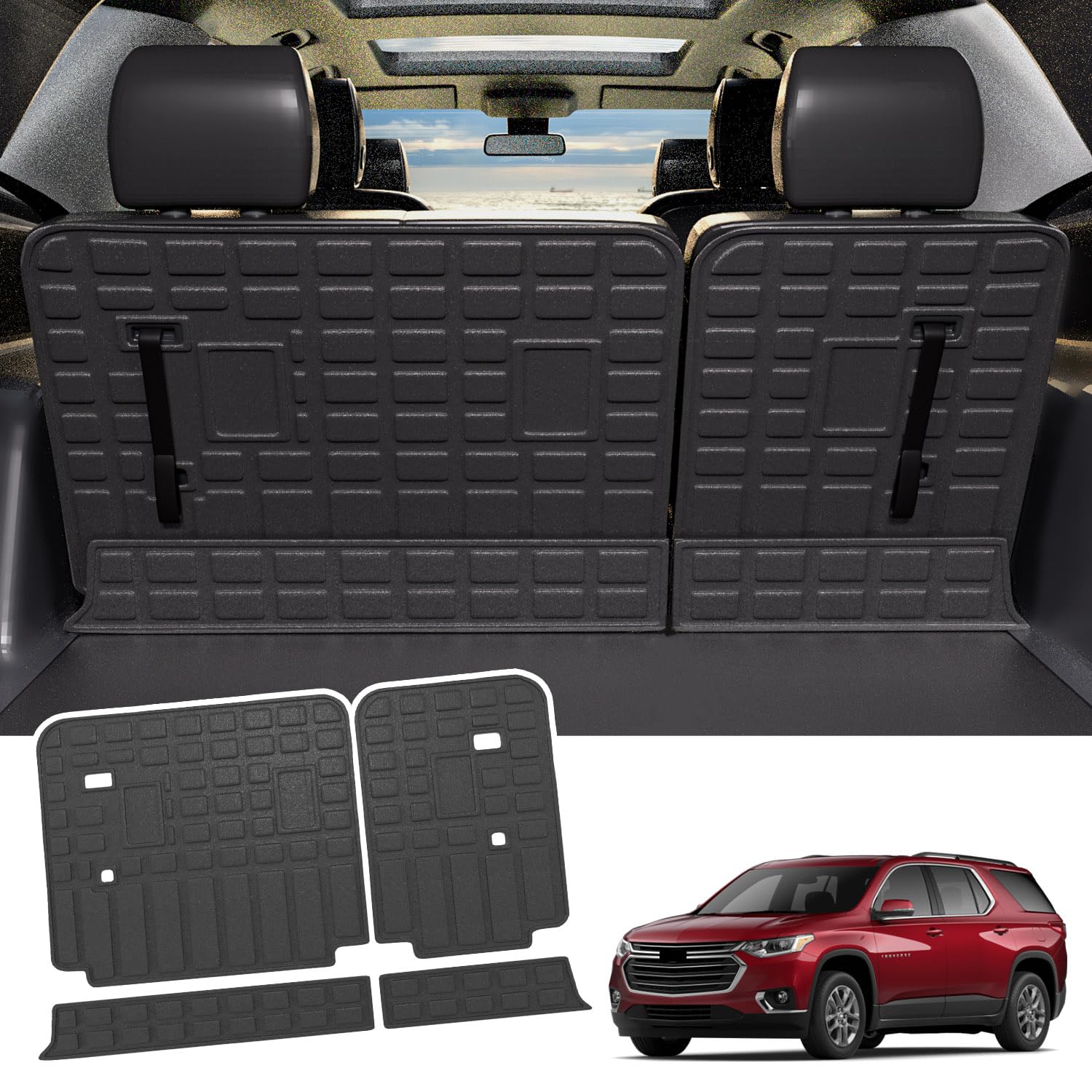 powoq Backrest Mat Compatible with 20182024 Chevy Traverse