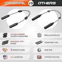 Vista 3 de Correa de gafas de sol con cable para hombre, cordón de cristal para mujer, 2 cordones