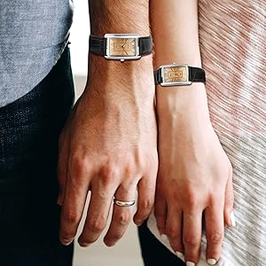 Amazon.com: Lancardo Romantic Couple Watch Set Square