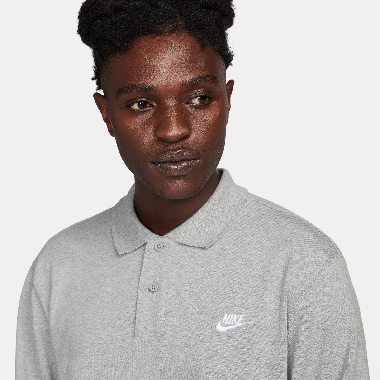 Nike M Nk Club Knit LS Polo Top Uomo