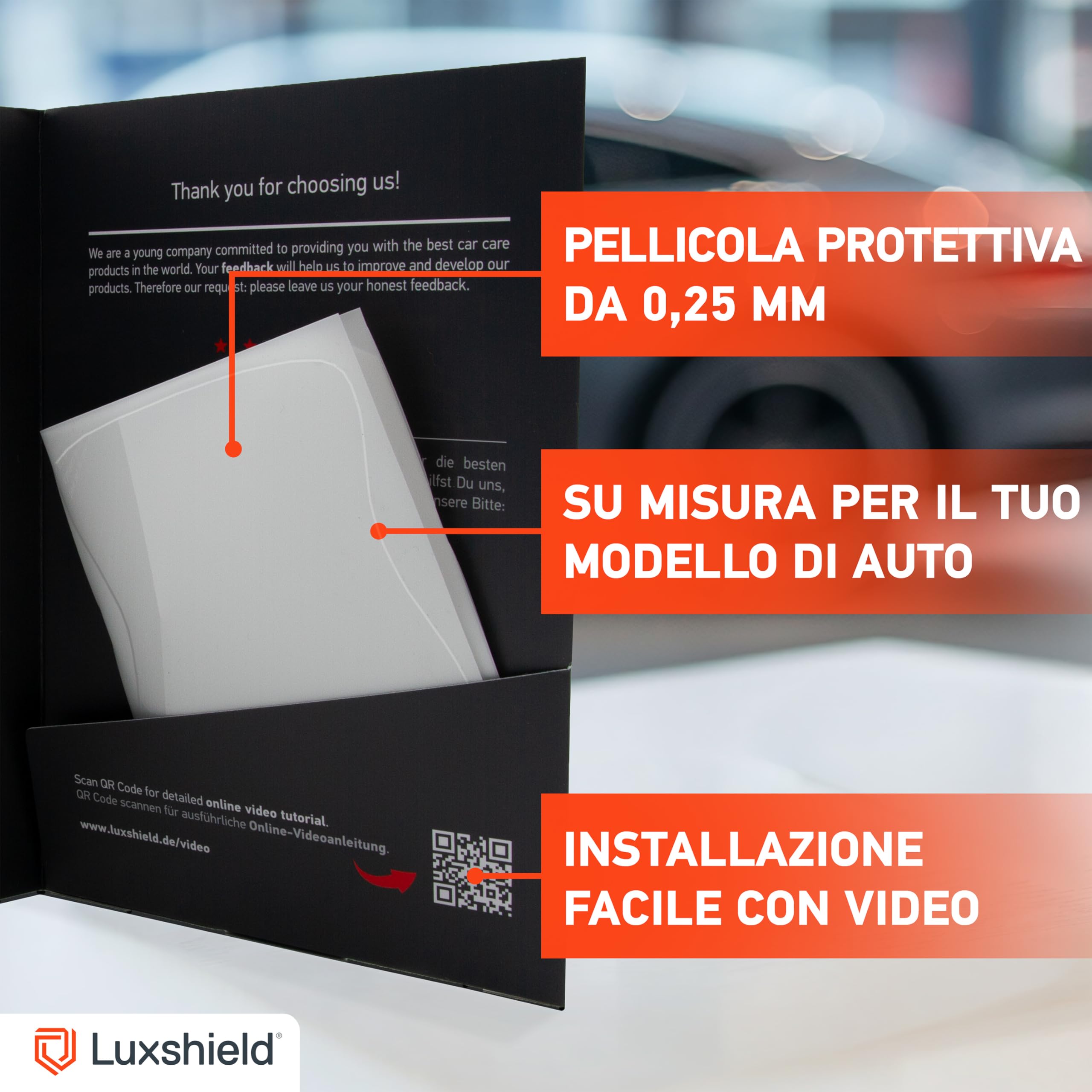 Luxshield Pellicola Protettiva Maniglia della Portiera Auto per BMW Serie 1 2 (II) F20/F21 I 2011-2019 - Protezione Antigraffio, Vernice - Trasparente