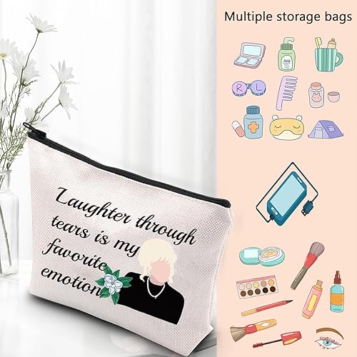 Miniatura 6 de VAMSII Magnolias - Bolsa de maquillaje inspirada en las películas, regalos para amigos, bolsa de viaje con cremallera cosmética, Neceser