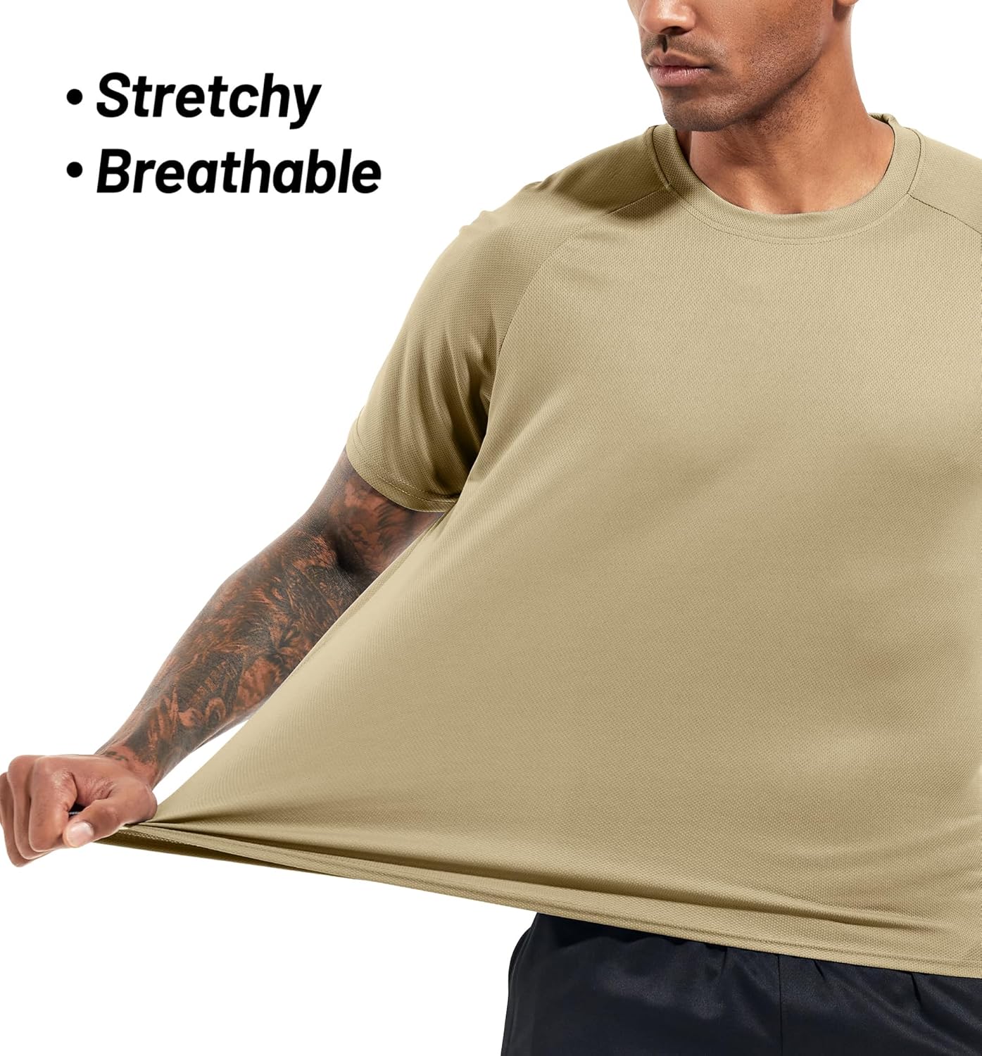 Boyzn 1, 3, 5 or 7 Pack Men's Workout Running Shirts, Dry Fit Moisture Wicking T-Shirt, Gym Athletic Short Sleeve Tee Shirts - Image 3