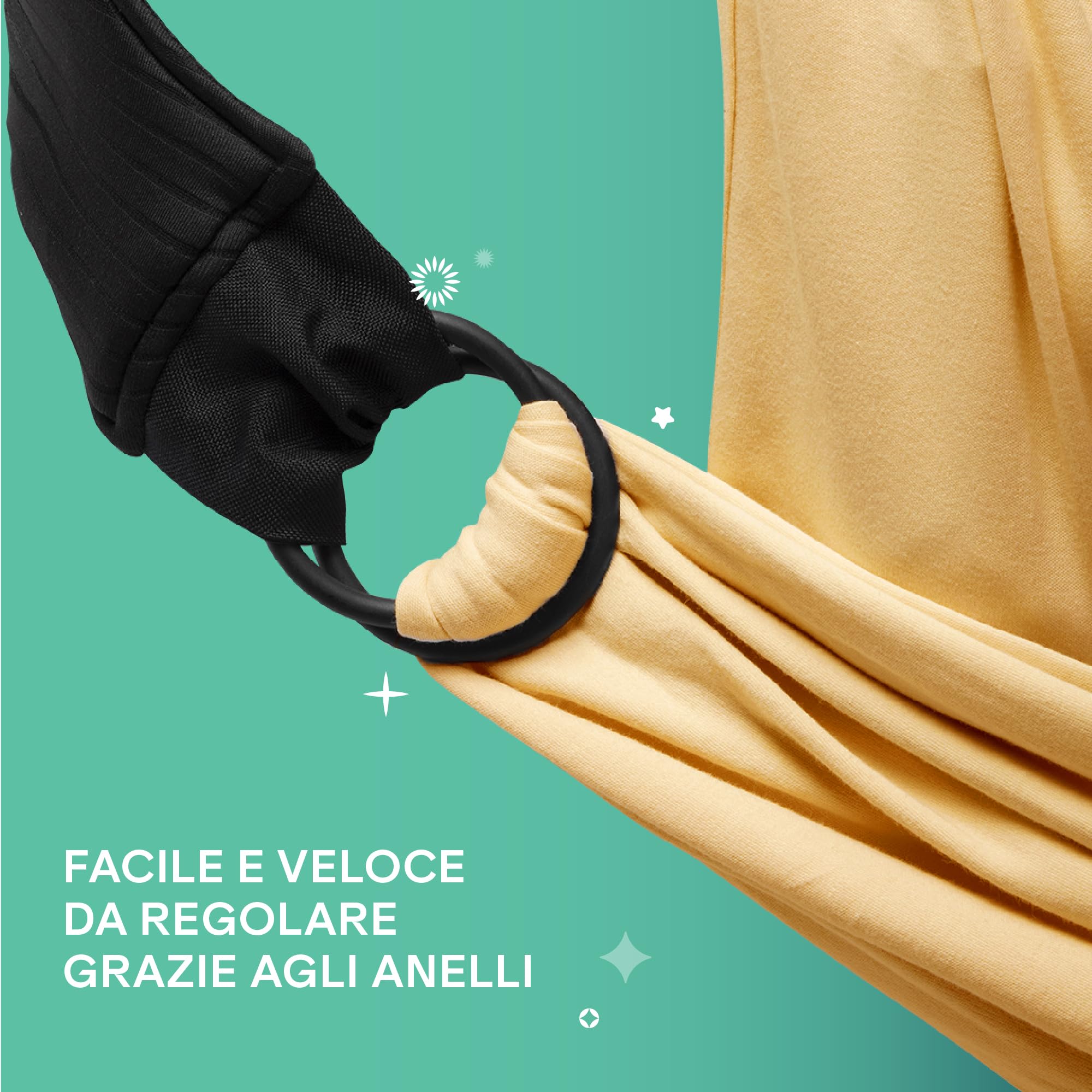 Koala Babycare Fascia neonato porta bebè - Cuddle Band 2.0 Ancora più Resistente – Fascia per neonati in cotone organico testata fino a 15 kg - Facilmente Regolabile e Unisex