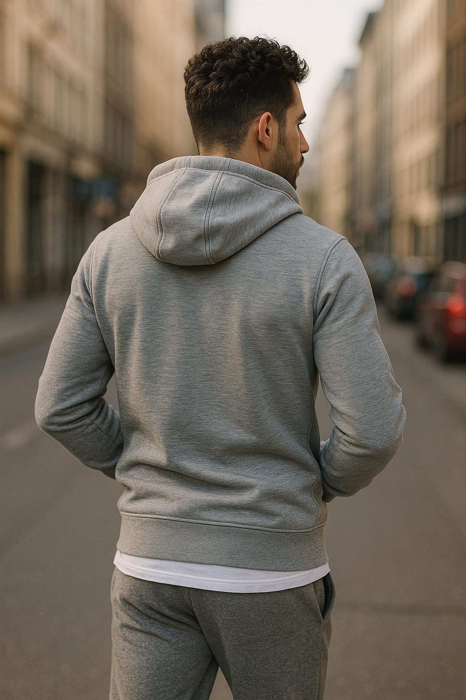 Lymio Bluza unisex z kapturem i kapturem (H-50-53)