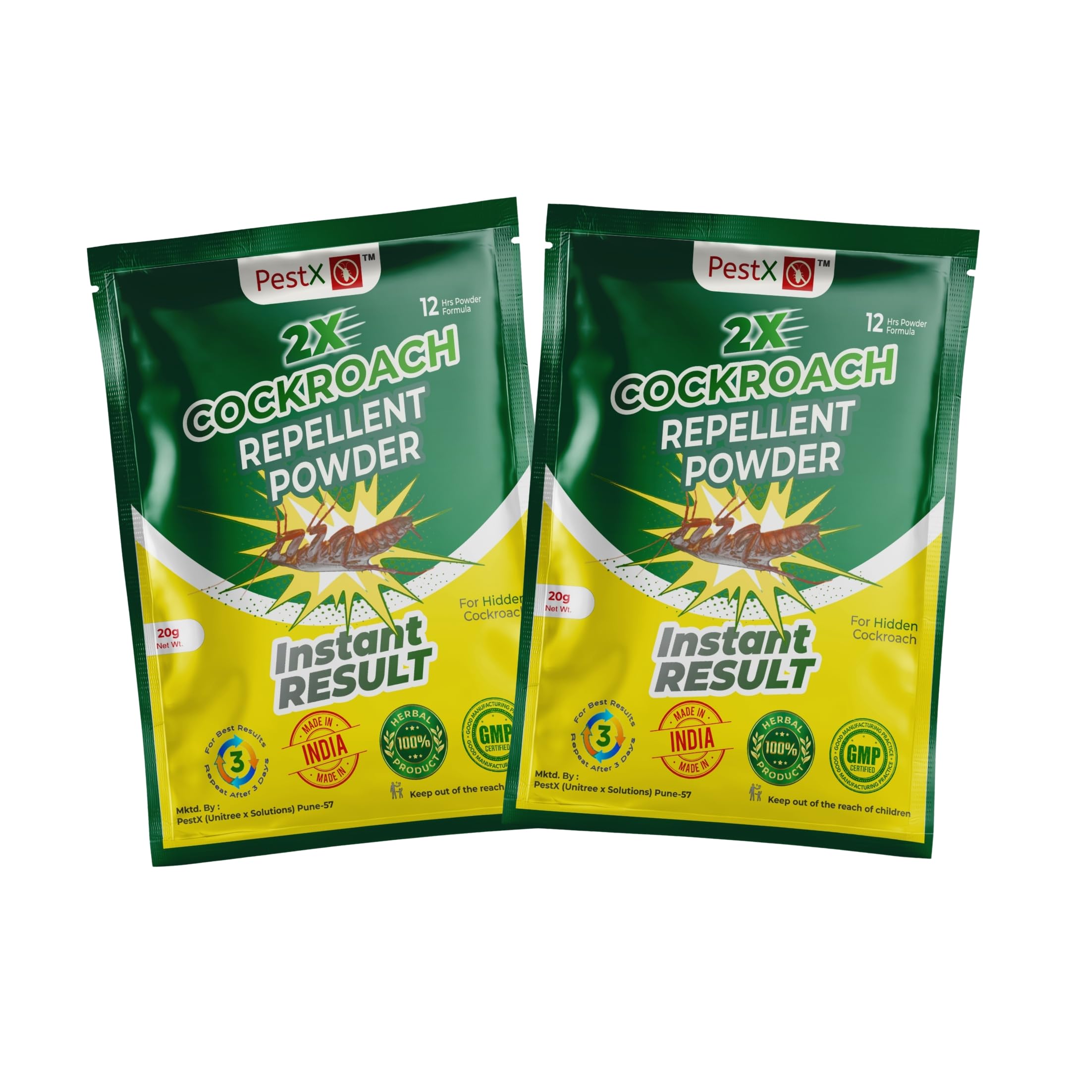 Cockroach Repellent Powder 20g | Herbal-Based Pest Control Powder | Easy to Apply for Kitchen, Bathroom & Home Use | Indoor Insect Control Solution (1 BHK)-image-21
