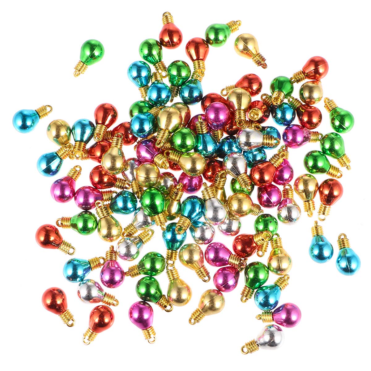 Homoyoyo 100piezas Cuentas Redondas Hechas Mano para Bricolaje Cuentas Grandes Accesorios de Joyería DIY de Plástico Materiales de Bricolaje