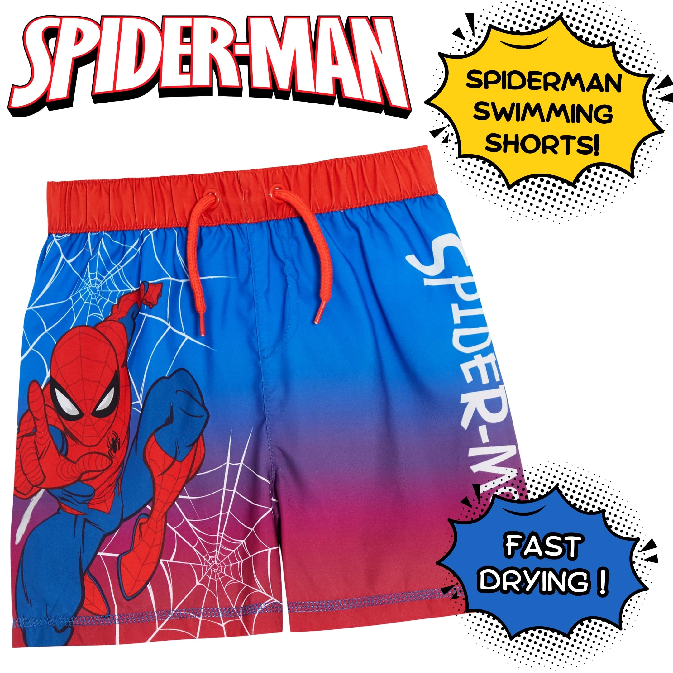 Costume da bagno per ragazzi Spiderman Marvel Costume da bagno a pantaloncino