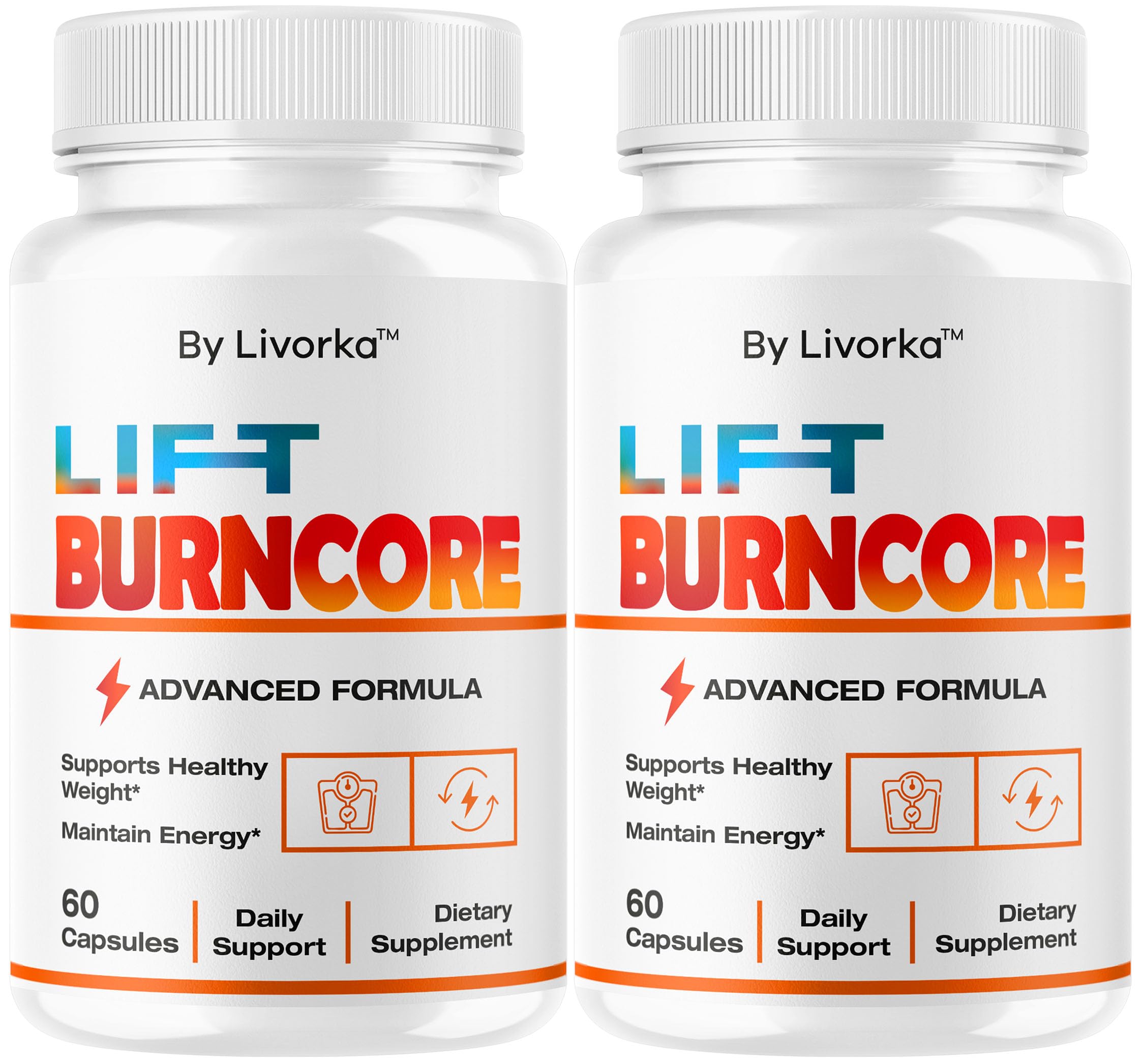 (2 Pack) Lift BurnCore - Official Lift BurnCore Capsulas Premium Formula Support Daily Health All Natural Capsules, LiftBurnCore Pills for Overall Health & Wellness, 120 Capsules for 2 Months