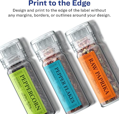 Miniatura 3 de Avery Etiquetas rectangulares impermeables duraderas con alimentación segura 1 x 3 pulgadas 160 etiquetas impermeables resistentes al aceite y al