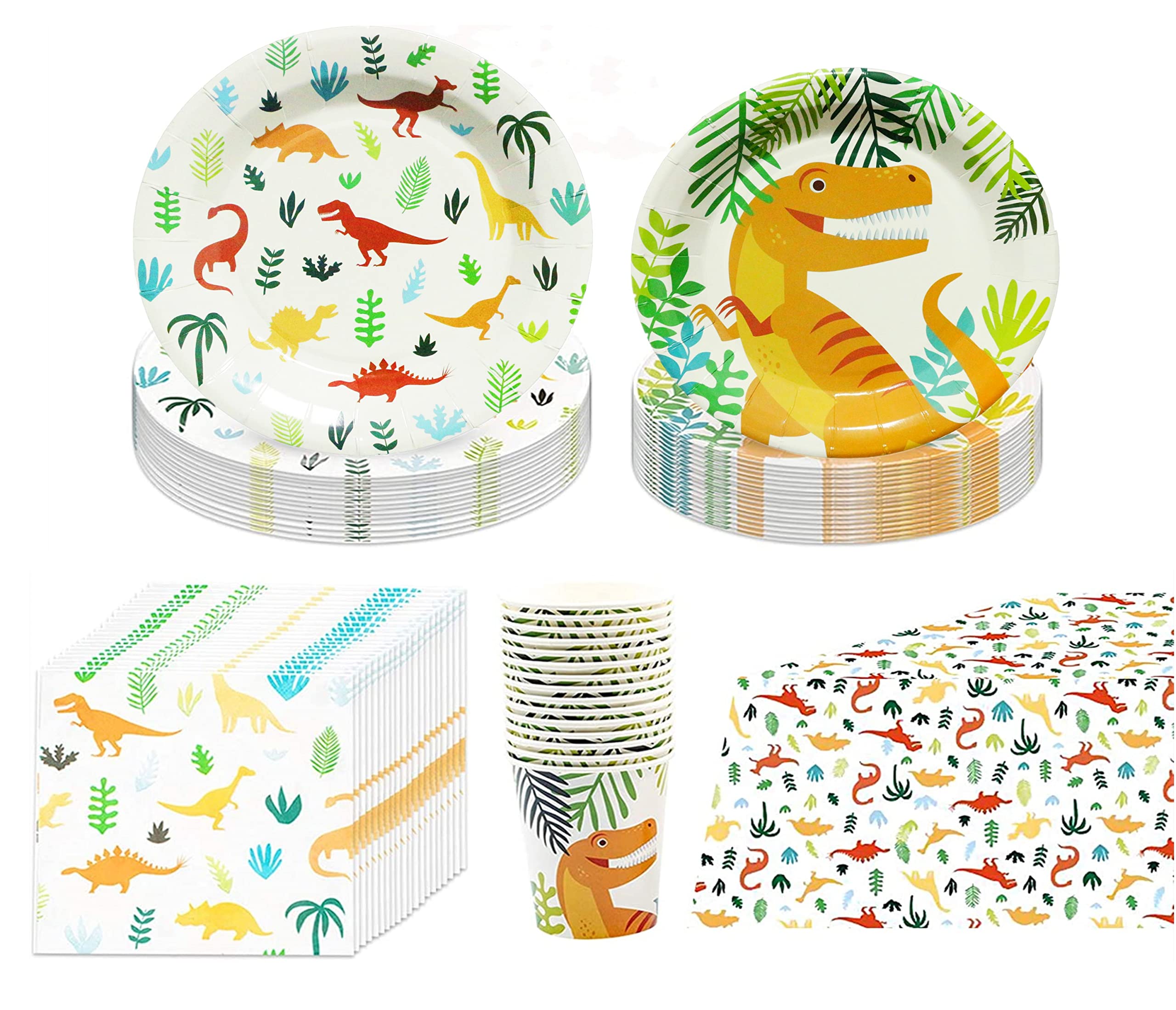 Buy mciskin Dinosaur Party Supplies Birthday Tableware Set Paper Plates