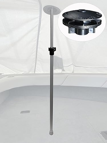 Miniatura 1 de Vico Marine - Poste de soporte de 56 pulgadas + ventilación de barco 2 (GXP56A-1 BV2 BLK) - Instalación rápida y fácil