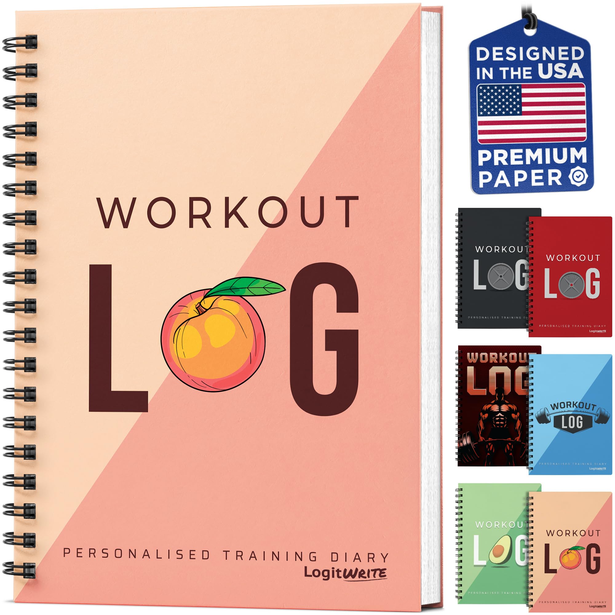 Workout Log Gym - 6 x 8 Inches - Gym, Fitness, and Training Diary - Set Goals, Track 100 Workouts and Record Progress - Booty Edition-picture-24