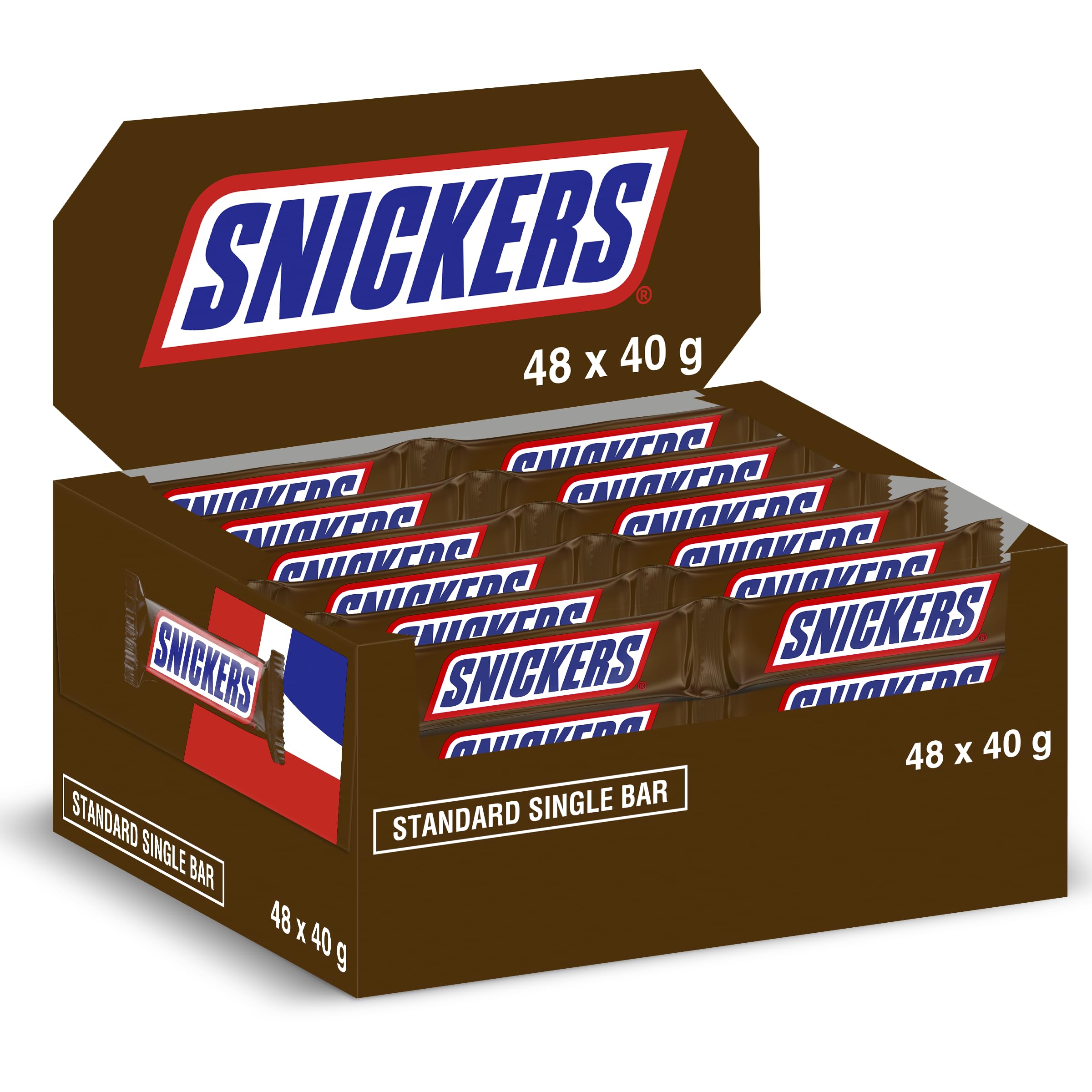 Mars Snickers Chocolate Snack Bar 40G (Pack Of 24) 607713