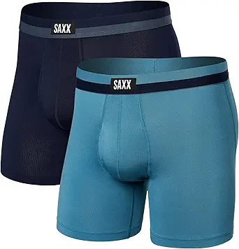 SAXX Men's Underwear - Sport Mesh Boxer Brief - 2 Pack