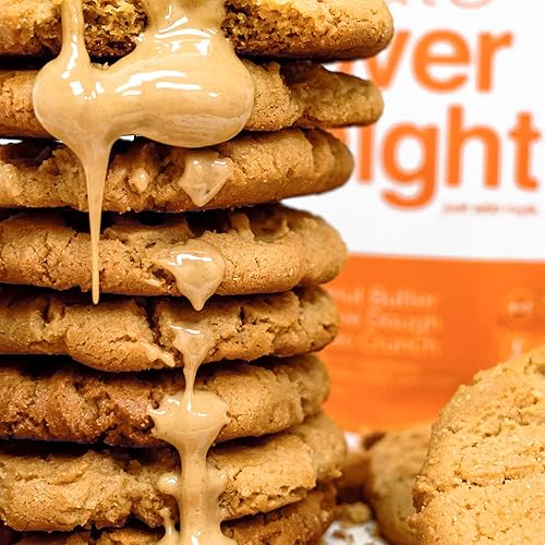 Miniatura 5 de Oats Overnight - Masa de galletas de mantequilla de maní con cacao crujiente - Vegano, 0.71 oz de proteína, batido de desayuno alto en fibra - Sin