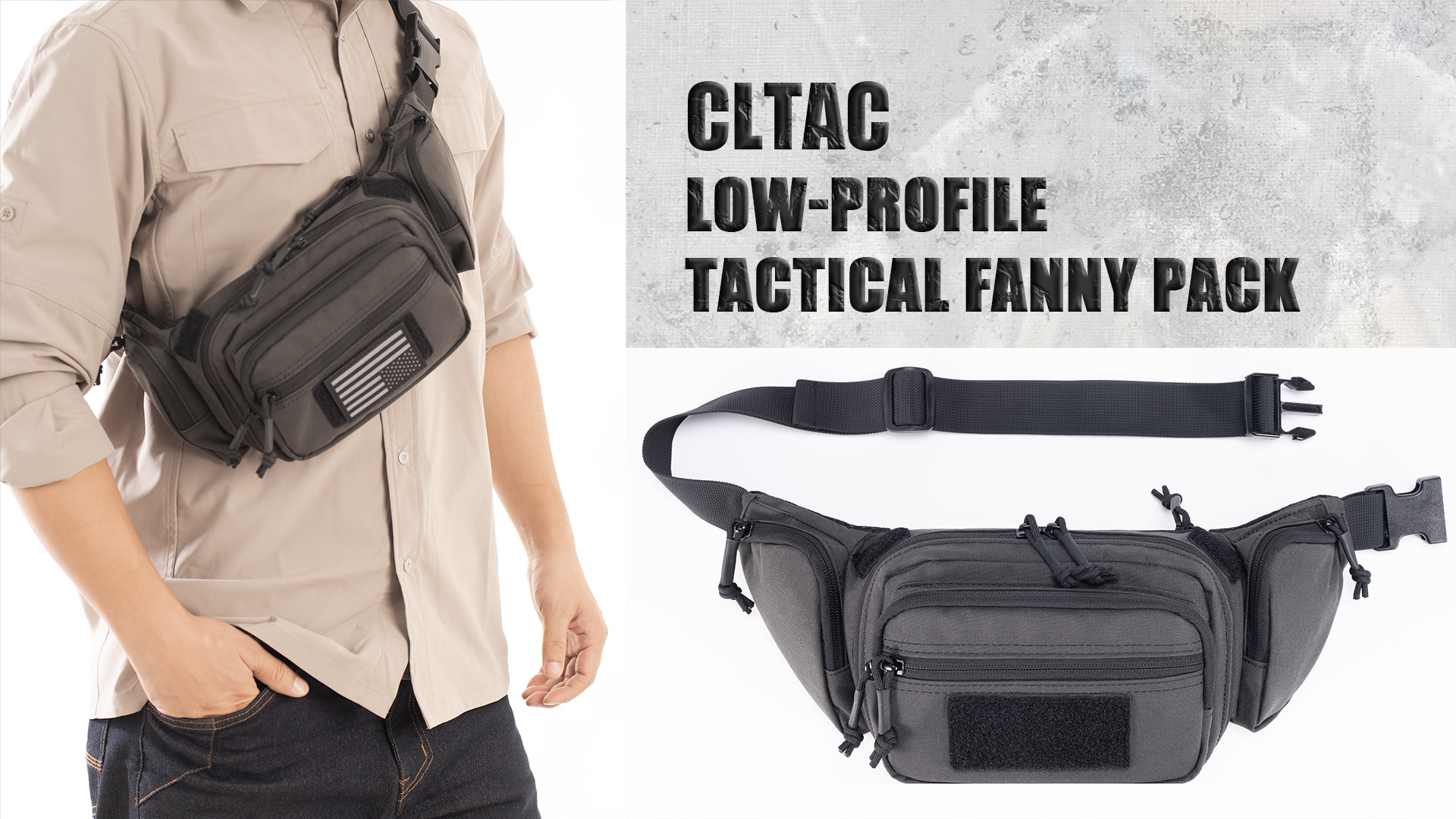 Amazon.com : CLTAC CCW Tactical Fanny Pack for Concealed Carry