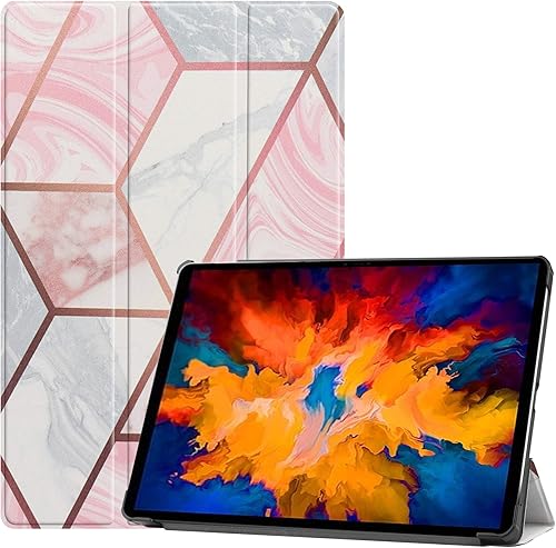 Gylint Funda para Lenovo Tab P11 Pro, plegable folio ultrafino Smart PU Funda de cuero para Lenovo Tab P11 Pro 11.5 pulgadas TB-J706F Geometría