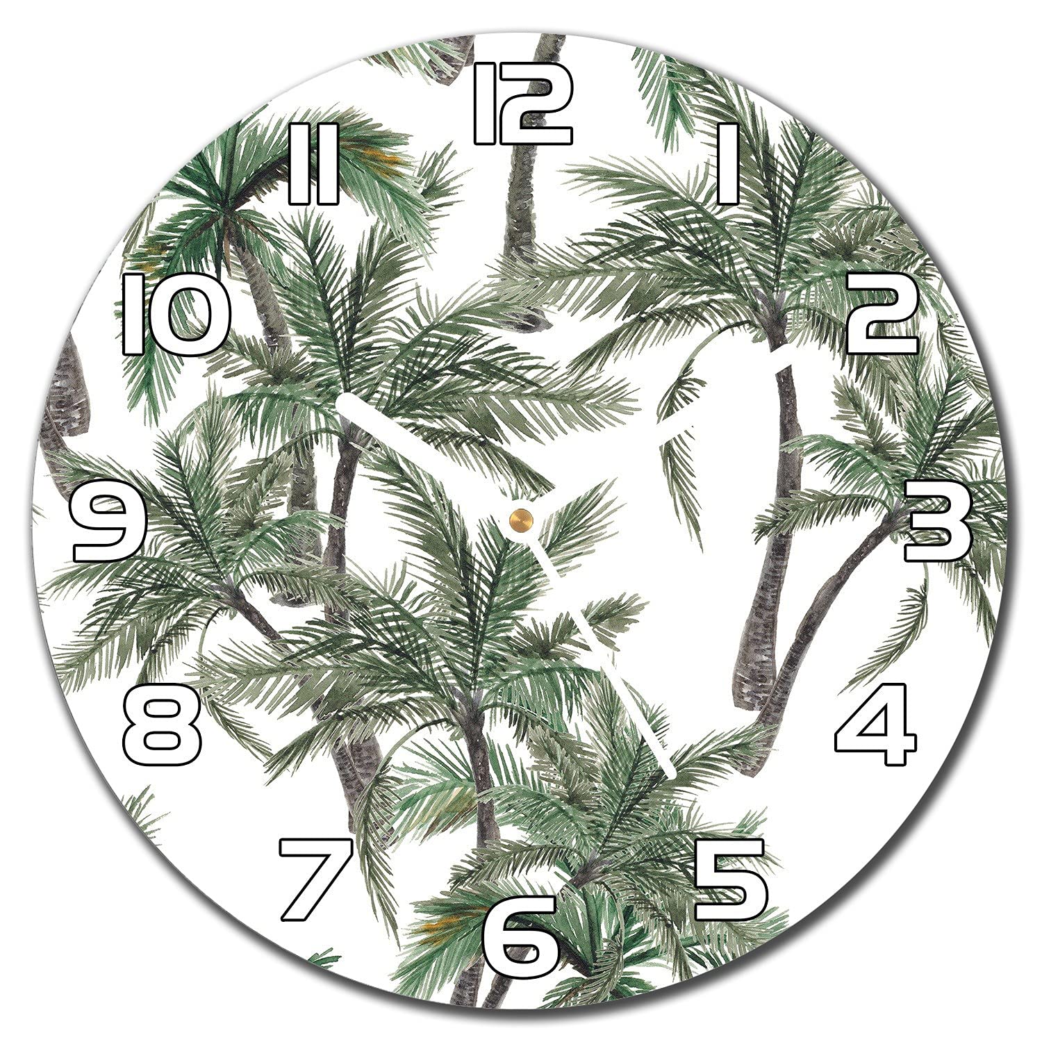 Horloge en verre de sécurité moderne Coloray Paumosbrown