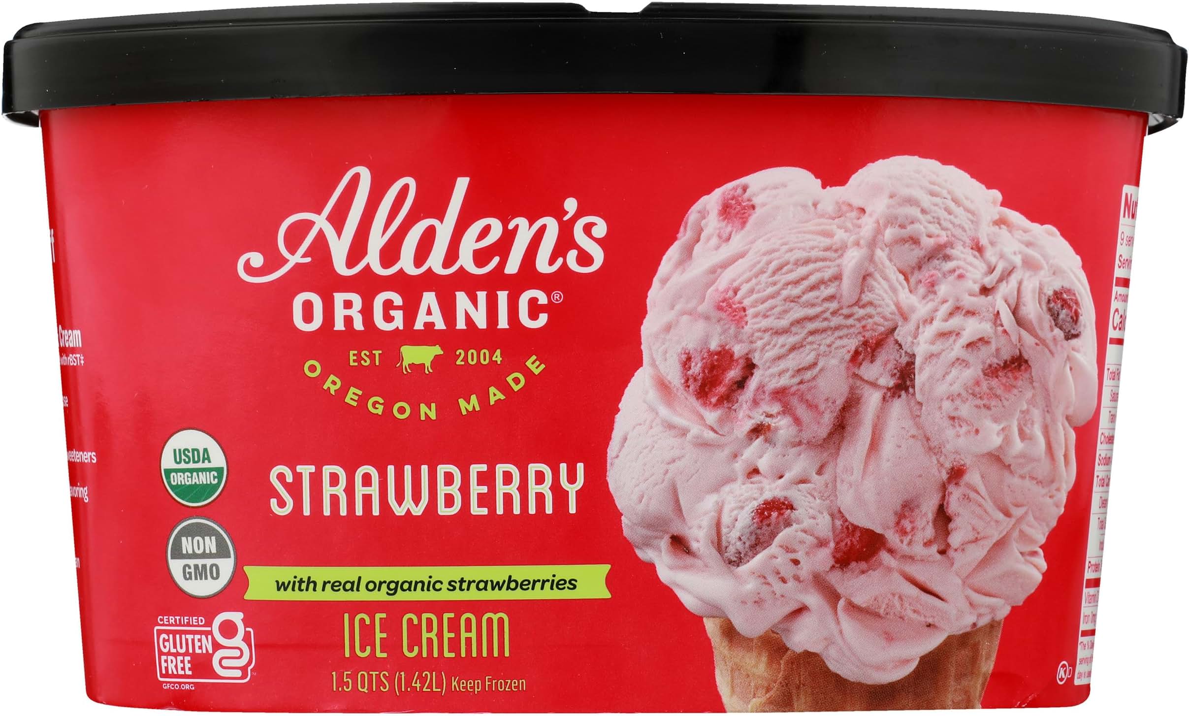 Aldens Organic Strawberry Cream Frozen