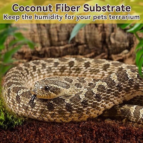 Miniatura 22 de Legigo Paquete de 4 sustratos de fibra de coco comprimida – Ropa de cama de ladrillo de fibra de coco 100% orgánica para reptiles, sustrato