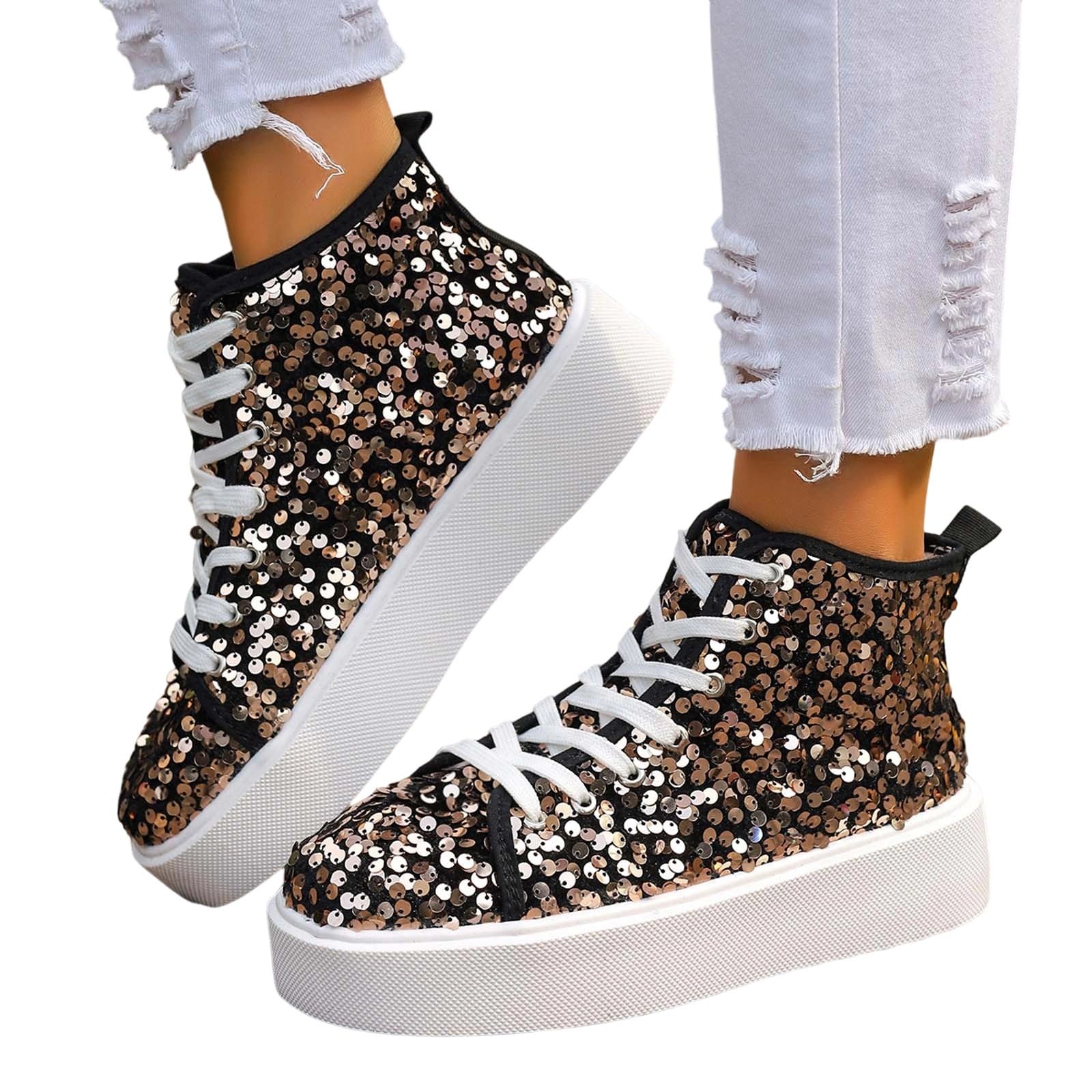 Zapatillas Brillantes Mujer Zapatillas Plateadas Fascitis Plantar Tenis De Zapatos Novia Boda Fiesta para Bodas Negras Vestir Plataforma Elegantes Plateados con Respirable Deportivas 44 Rojos Ancho