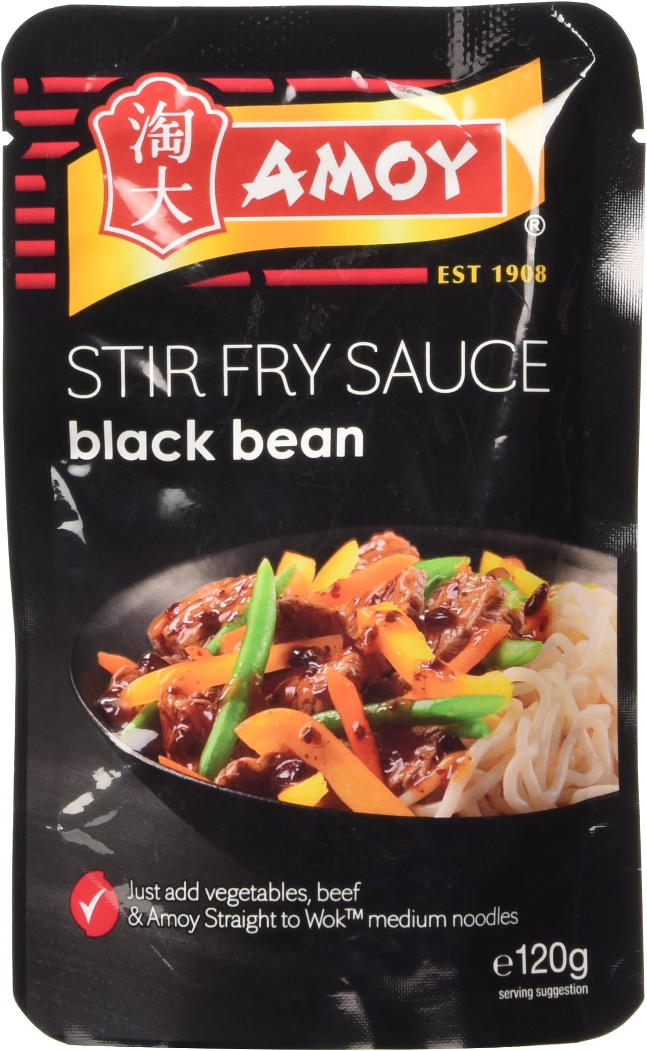 Amoy Aromatic Black Bean Stir Fry Sauce 120 g (Pack of 12)
